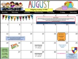 August Calendar 